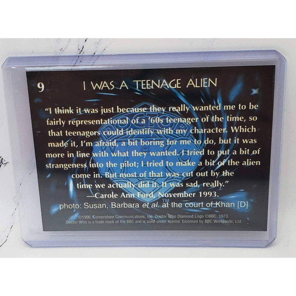 1996 Cornerstone Doctor Who Series 4 I Was A Teenage Alien #09 - Picture 2 of 4